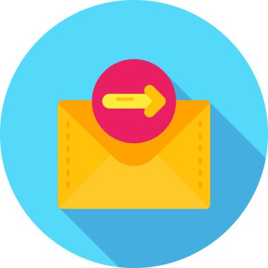 e-posta zarfı, vektör illüstrasyonu