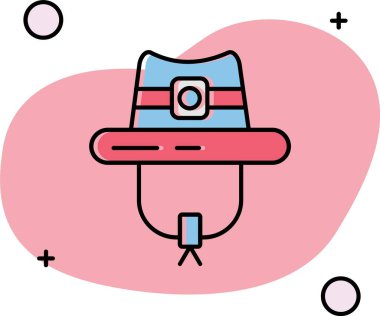 Şirin bir çizgi film simgesinin vektör çizimi