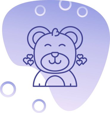 Küçük tatlı bir kızın vektör çizimi