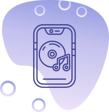 Müzik simge tasarlamak vektör