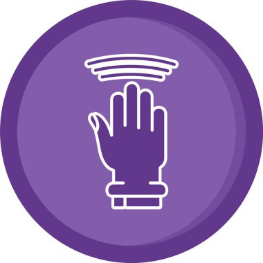 Benzersiz Eldiven Vektör Kabartma Simgesi