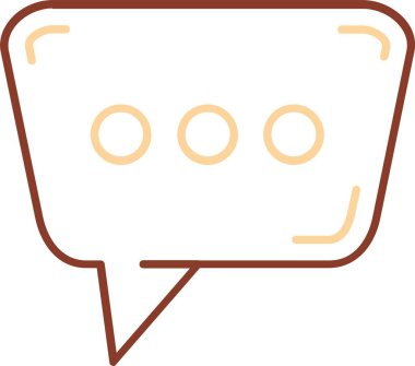 Konuşma baloncuğunun vektör çizimi