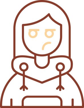 Maskeli ve maskeli üzgün kız.