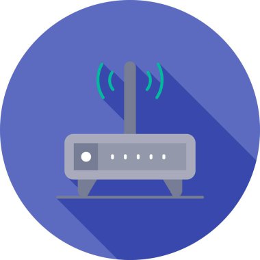 router simgesi, vektör illüstrasyonu basit tasarım