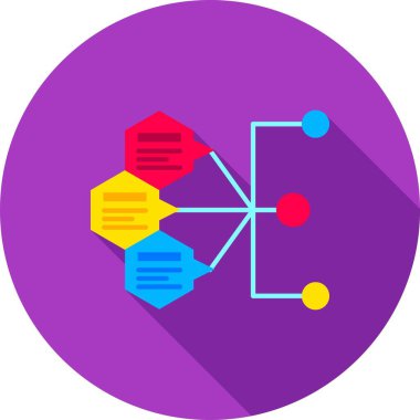 Bir ağ simgesinin vektör illüstrasyonu