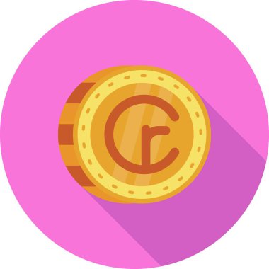 İllüstrasyon para simgesi, basit biçim