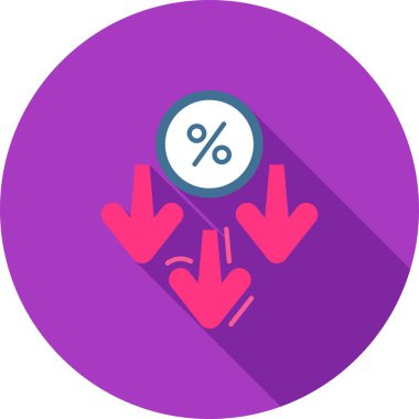 Rozet özetinde indirimli etiket indirim simgesi