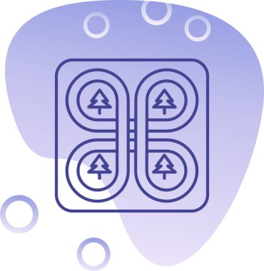 Modern b 'nin vektör illüstrasyonu eksik simgesi