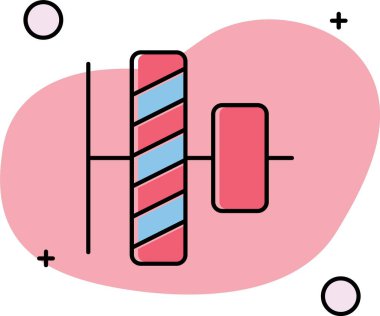 Tarak simge vektör çizim