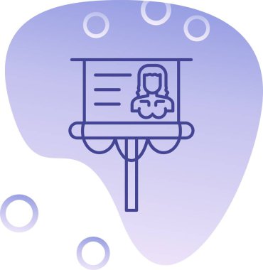 Beyin. Web simgesi basit illüstrasyon