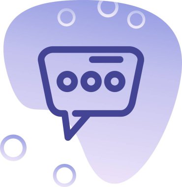 Konuş. Web simgesi basit illüstrasyon