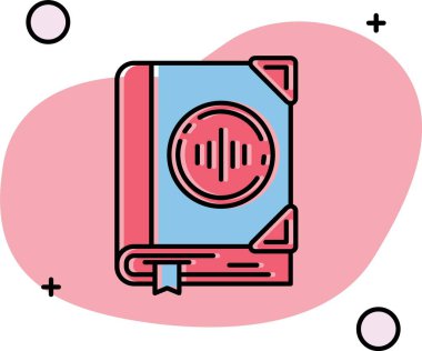 Kitap simgesi tasarım vektörü