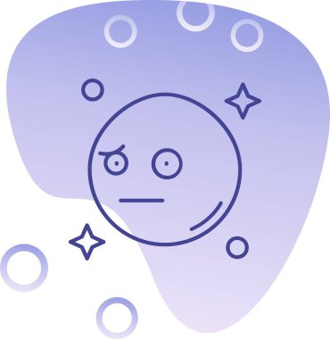 Beyin simgesi, vektör illüstrasyonu