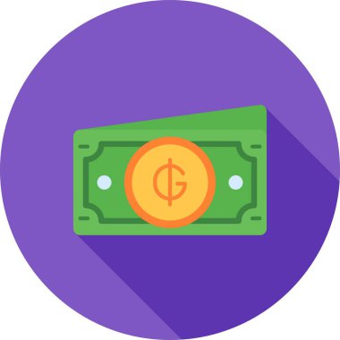 Dolar işareti vektör simgesi