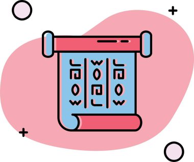 Bir kalp simgesinin vektör illüstrasyonu