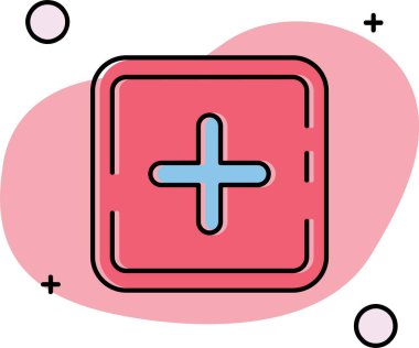 vektör artı simge illüstrasyonu