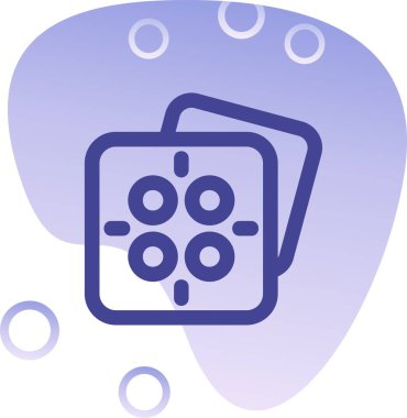 Virüs. Web simgesi vektör illüstrasyonu