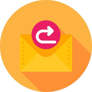 Zarfın vektör illüstrasyonu, basit simge