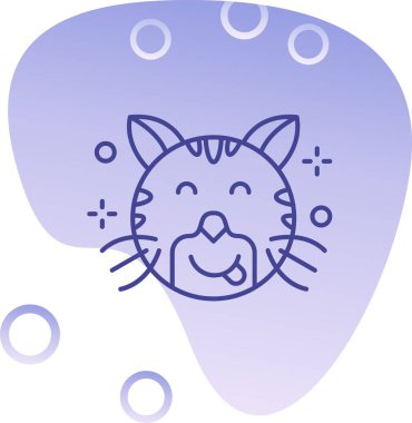 Bir kedinin vektör illüstrasyonu