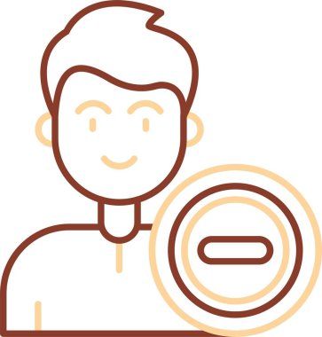 Kamera simgesi olan bir adamın vektör çizimi