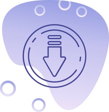 Bir simgenin vektör illüstrasyonu