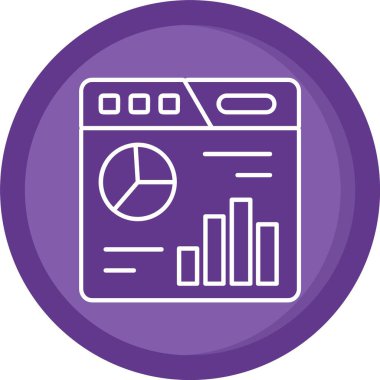 İş ve finans simgesinin vektör illüstrasyonu