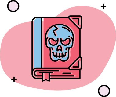 kafatası simgesi tasarımı vektör çizimi