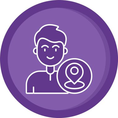 man simgesi, vektör illüstrasyonu