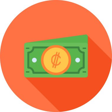 para vektör dairesi düz simgesi