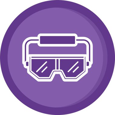 gözlük ve gözlük simgesi, vektör illüstrasyonu