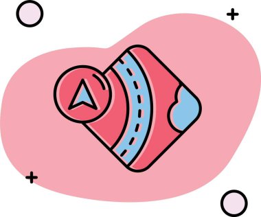 Web ve mobil uygulama için vektör simgesi, kalbi olan kalp