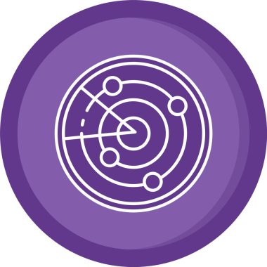 Benzersiz hedef vektör simgesi