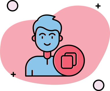 Sevgililer Günü simgesi, vektör illüstrasyon tasarımı