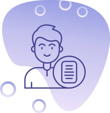 avatar. Web simgesi basit illüstrasyon