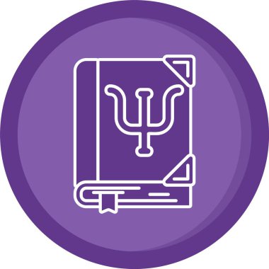 Benzersiz kitap ve kalem vektörü simgesi