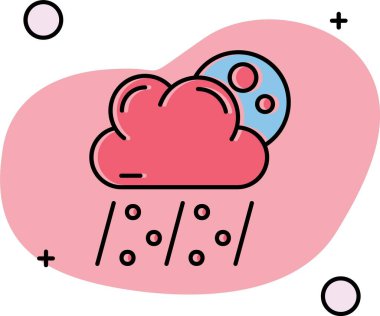 Bulut simgesi tasarım vektörü