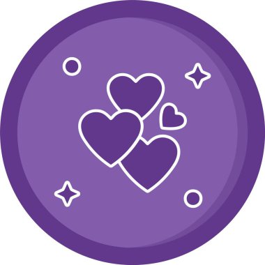 Kalp simgesinin vektör illüstrasyonu