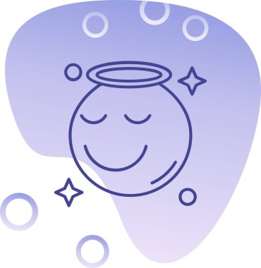 Sihirli top ikonu vektör illüstrasyonu