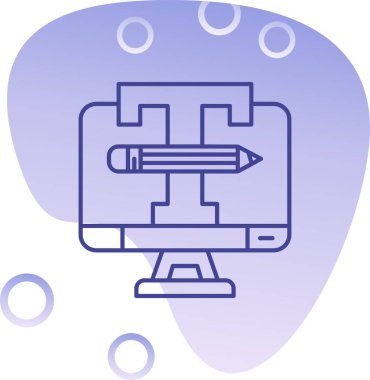 Bir harita simgesinin vektör illüstrasyonu