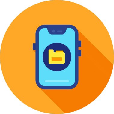 Smartphone Simgesi, vektör illüstrasyonu