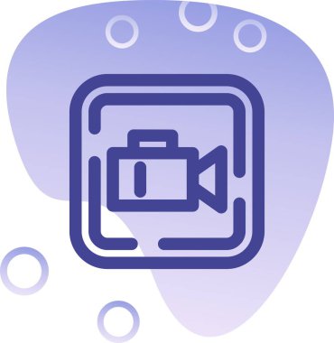 kamera simgesi vektör illüstrasyonu