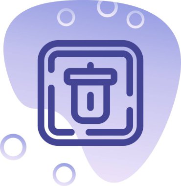 Su simgesi, vektör illüstrasyonlu eşsiz sabun