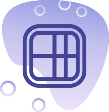 Benzersiz klima sistemi çizgisi vektör simgesi