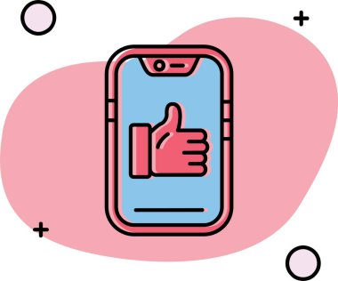 Smartphone simge tasarlamak vektör