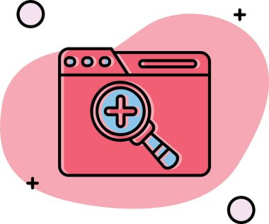 Web tarayıcı simgesi tasarım vektörü