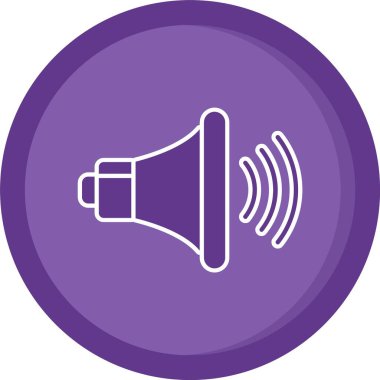 Sözcü Vektörü Simge Tasarımı