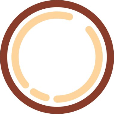 güzel sıcak çikolata kabartma vektör simgesi