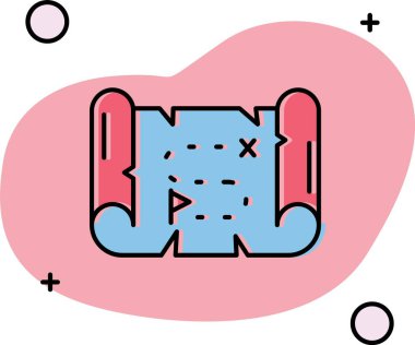 kalp ve aşk ikonu. Web tasarımı için kalp vektör işaretinin özet çizimi