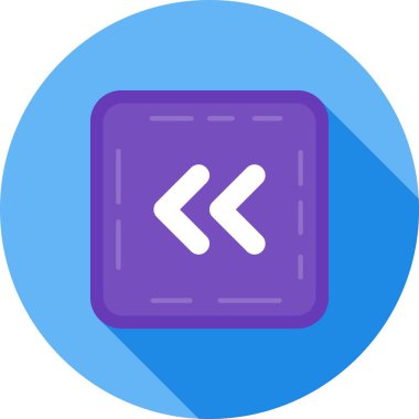 Beyaz arkaplanda izole edilmiş doğru yön simgesi ve vektör illüstrasyonu