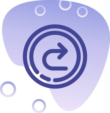 Bir simgenin beyaz arkaplanının vektör çizimi